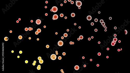 Abstract Colorful Circles Background Vibrant Bokeh Loop Animation in 4K