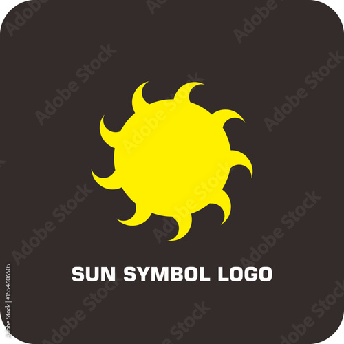 Minimalist Sunrise Logo – Rising Sun Symbol Vector