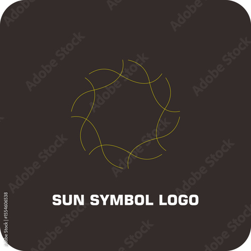 Minimalist Sunrise Logo – Rising Sun Symbol Vector