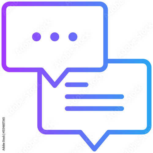 Communications icon for market research, website, application, printing, document, poster design, etc