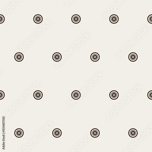 Circle Graphic Seamless Pattern background. Minimalist Geometric Round Outline Shape Silhouette Wrapping Paper. Wallpaper Art. Textile fabric Soft Minimalist Graphic Print Decoration.