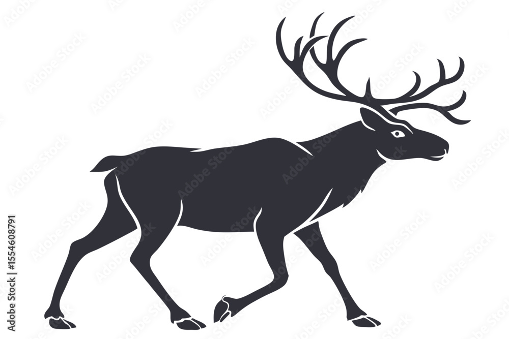 Fototapeta premium deer silhouette vector