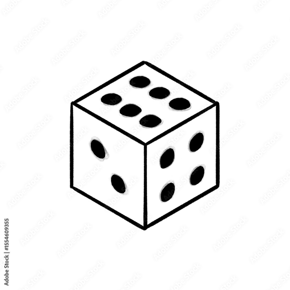 Game dice, dice game, hand drawn illustration, black pencil drawing, transparent background, PNG Game dice, dice game, hand drawn illustration, black pencil drawing, transparent background, PNG