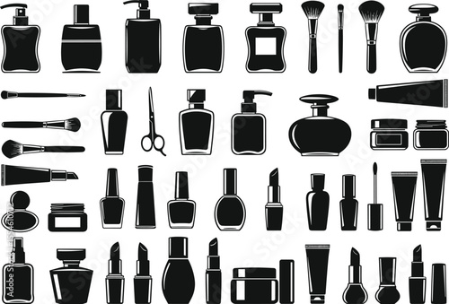 set of cosmetic products