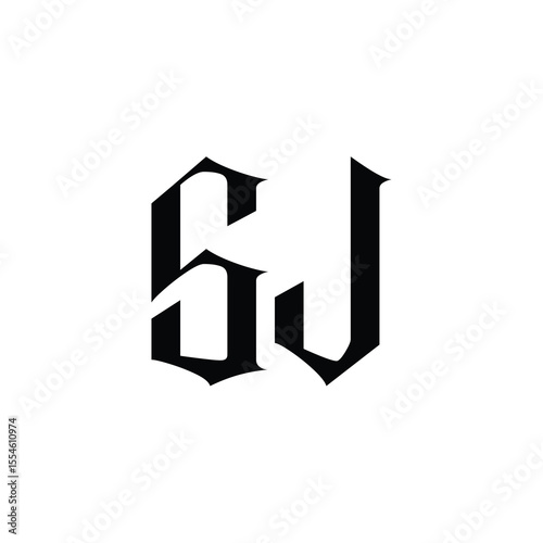 Free Download SJ monogram logo design letter text name symbol monochrome logotype alphabet character simple logo - GFXLoad