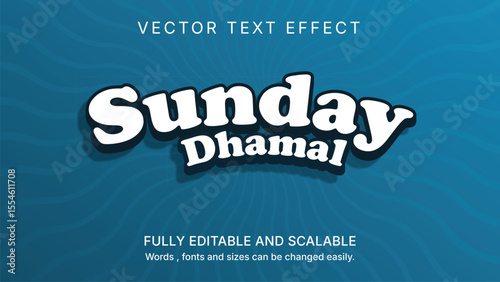 Editable Vector Text Effect – Fun Cartoon Style Typography