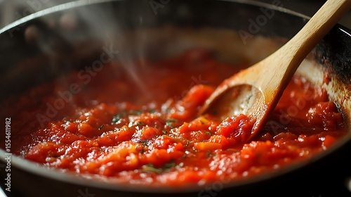 Seafood tomato sauce cooking pasta sauce