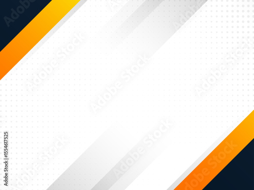 Orange Abstract Halftone Banner – Modern Vector white Background with Dynamic Dots and Grunge Texture