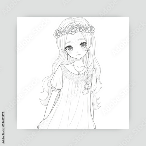 Ai genarate anime black and white