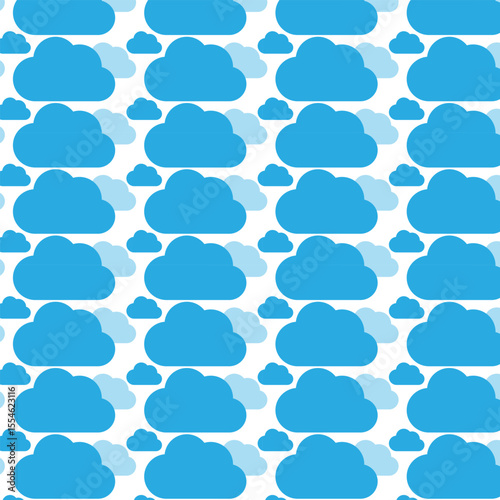 seamless pattern with clouds