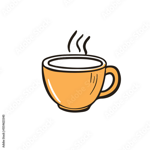 Chai Tea illustration vector 2D flat, isolated on a white background.