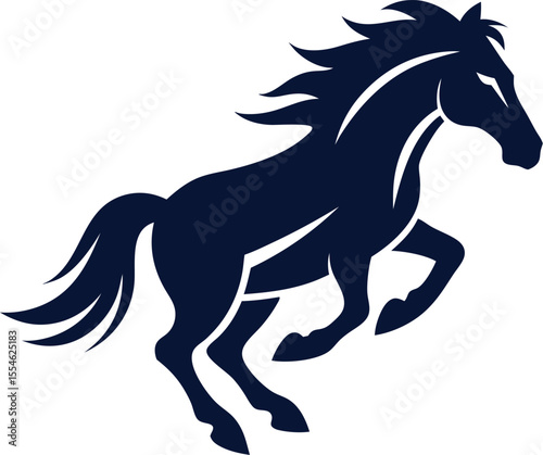horse silhouette vector
