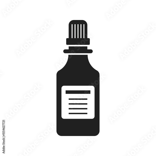 Pill icon in flat style. Drug vector illustration on isolated background. Medicine pharmacy sign business concept.