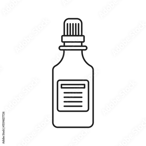Pill icon in flat style. Drug vector illustration on isolated background. Medicine pharmacy sign business concept.
