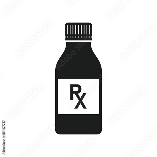 Pill icon in flat style. Drug vector illustration on isolated background. Medicine pharmacy sign business concept.