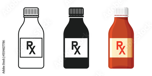 Pill icon set collection in flat style. Drug vector illustration on isolated background. Medicine pharmacy sign business concept.