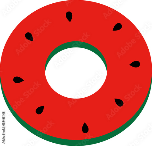 Inflatable Tube Illustration for Pool Fun