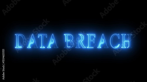 Bright neon text animation. Technological chaos, disconnection, disconnection technological debate, reality of connectivity problems in the digital world 4k video