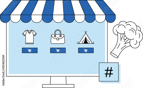 Engaging Online Shopping Experience: Diverse Product Categories, E-commerce Solutions, and Social Media Marketing for Digital Retail
