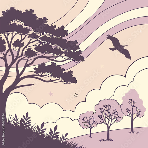 Whispers echo through the trees.
