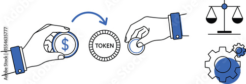 Financial Tokenization Ecosystem: Seamless Currency Conversion, Regulated Digital Asset Exchange, and Efficient Blockchain Technology for Modern Transactions