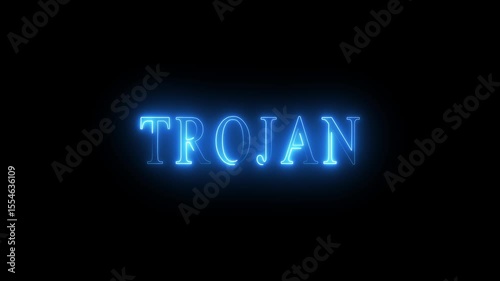 Bright neon text animation. Technological chaos, disconnection, disconnection technological debate, reality of connectivity problems in the digital world 4k video