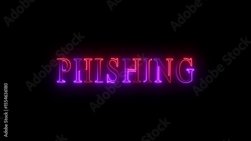 Bright neon text animation. Technological chaos, disconnection, disconnection technological debate, reality of connectivity problems in the digital world 4k video