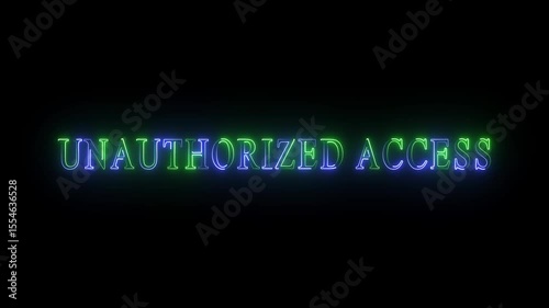 Bright neon text animation. Technological chaos, disconnection, disconnection technological debate, reality of connectivity problems in the digital world 4k video