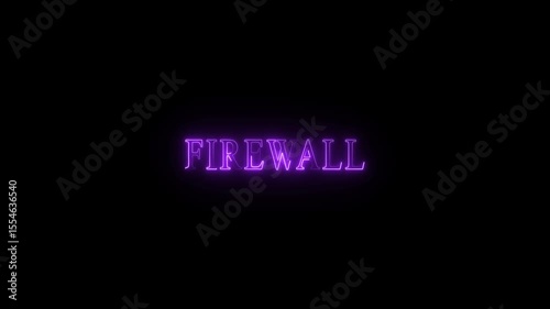 Bright neon text animation. Technological chaos, disconnection, disconnection technological debate, reality of connectivity problems in the digital world 4k video