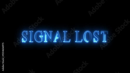 Bright neon text animation. Technological chaos, disconnection, disconnection technological debate, reality of connectivity problems in the digital world 4k video