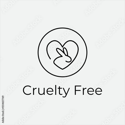 CRUELTY FREE VECTOR SIGN LOGO