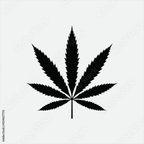 CANNABIS ICON VECTOR SIGN LOGO