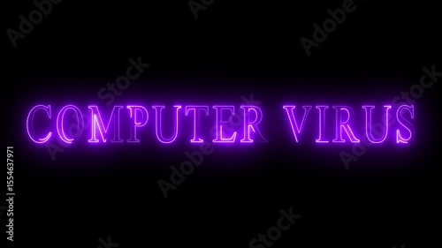 Bright neon text animation. Technological chaos, disconnection, disconnection technological debate, reality of connectivity problems in the digital world 4k video
