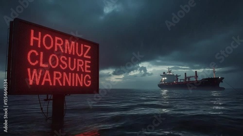 Strait of Hormuz Closure Warning at Sea