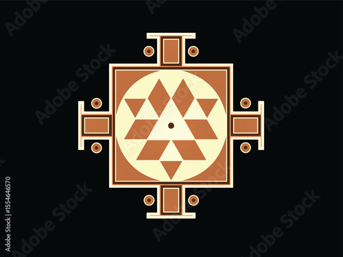 sacred geometry, Sri Yantra, flower of life, design