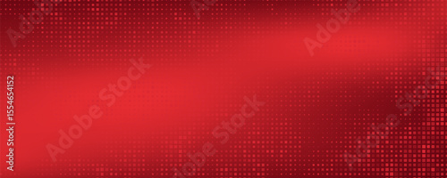 Red diagonal geometric shape with halftone. Modern fiber textured vector eps 10