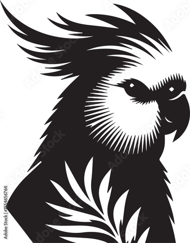 Cockatiel Parrot Vector 