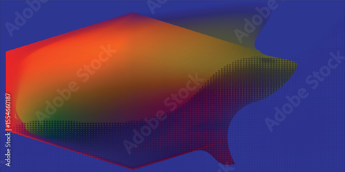 Modern 3D colorful abstract background with hexagonal polygon texture. soft melting hexagon abstract