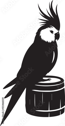Cockatiel Parrot Vector 