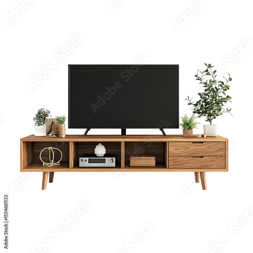 MidCentury Modern TV Stand Stylish  Functional Entertainment Center