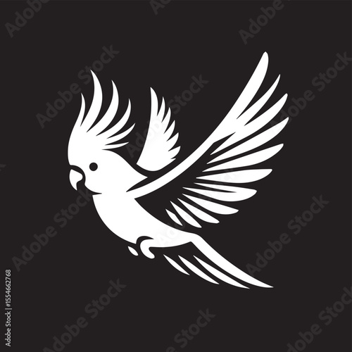 Cockatiel Parrot Vector 