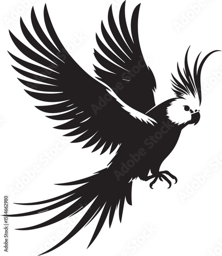 Cockatiel Parrot Vector 