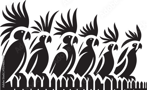 Cockatiel Parrot Vector 