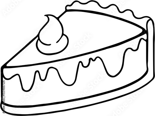 Happy Birthday icon line Black and White theme illustration