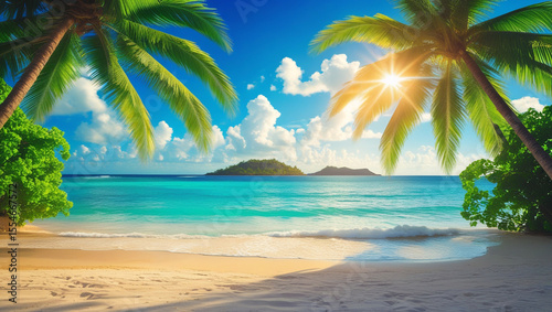 Beautiful summer beach