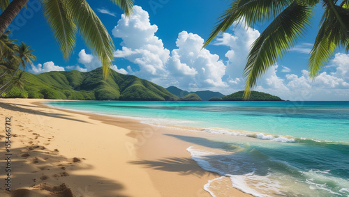 Beautiful summer beach