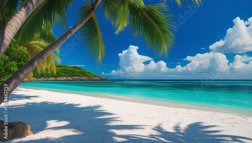 Beautiful summer beach