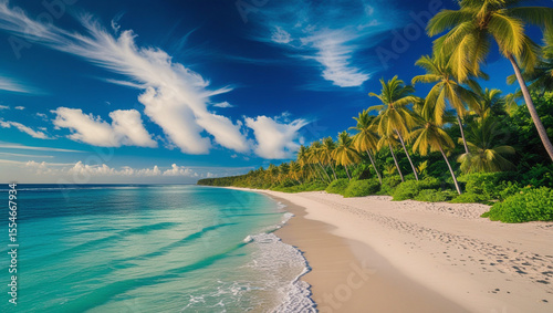 Beautiful summer beach