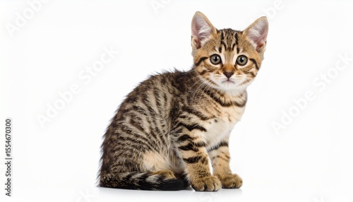 kitten cat on white 