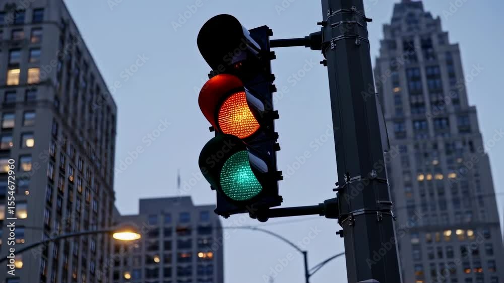 All signals go: red, yellow, green lights glow in sync